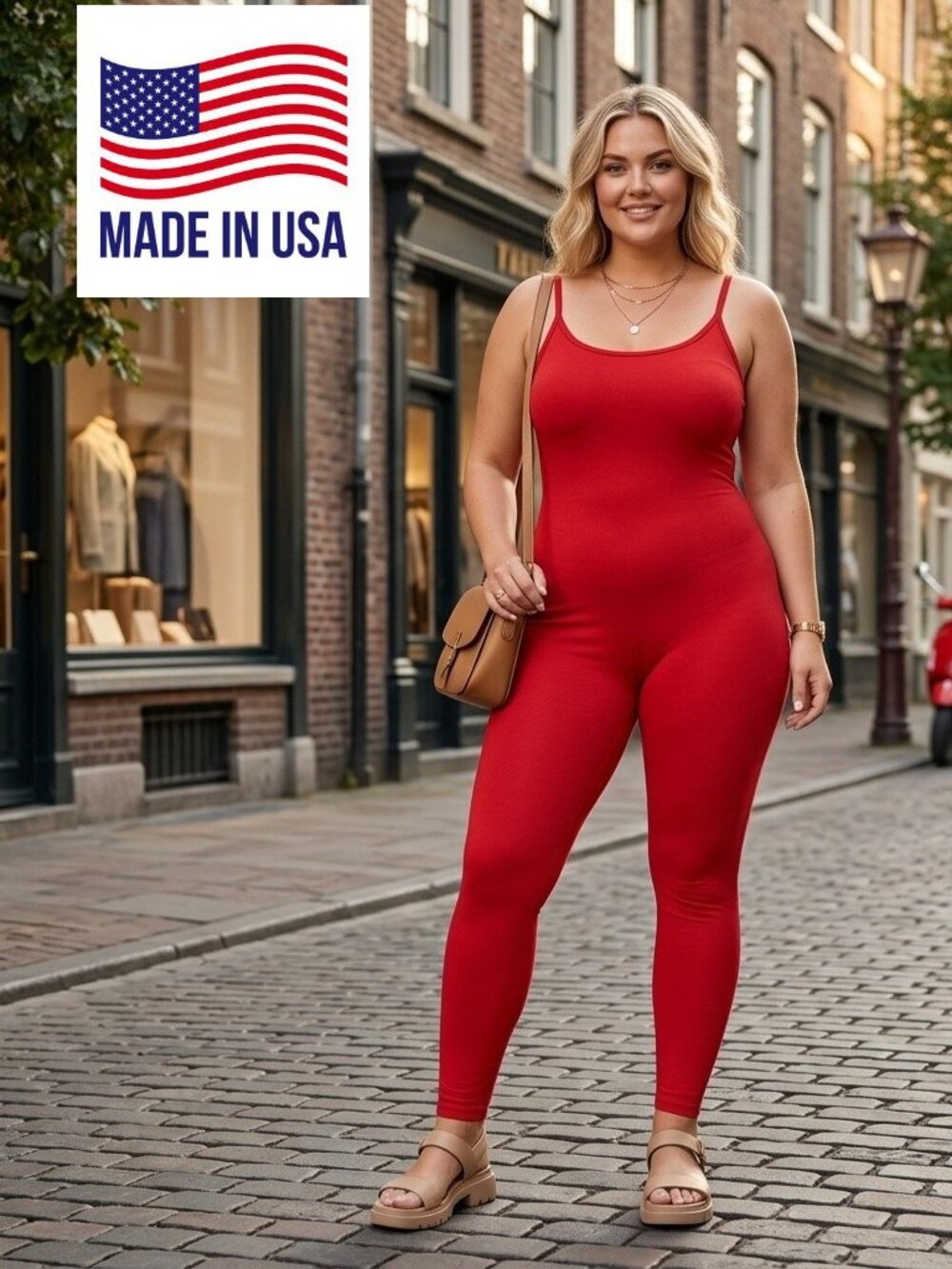 Women's Jumpsuit plus size Bodycon Spaghetti Straps Footless Cotton 3X